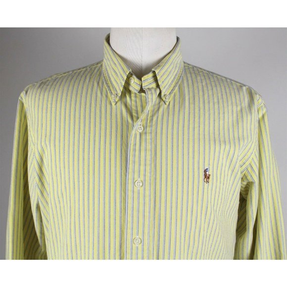 NEW Ralph Lauren Custom Slim Fit Oxford Shirt LG - Picture 1 of 6